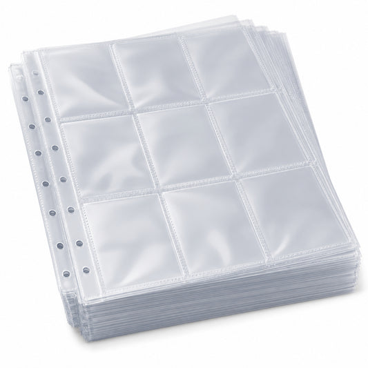 Ring Binder Card Pages 50 Pack